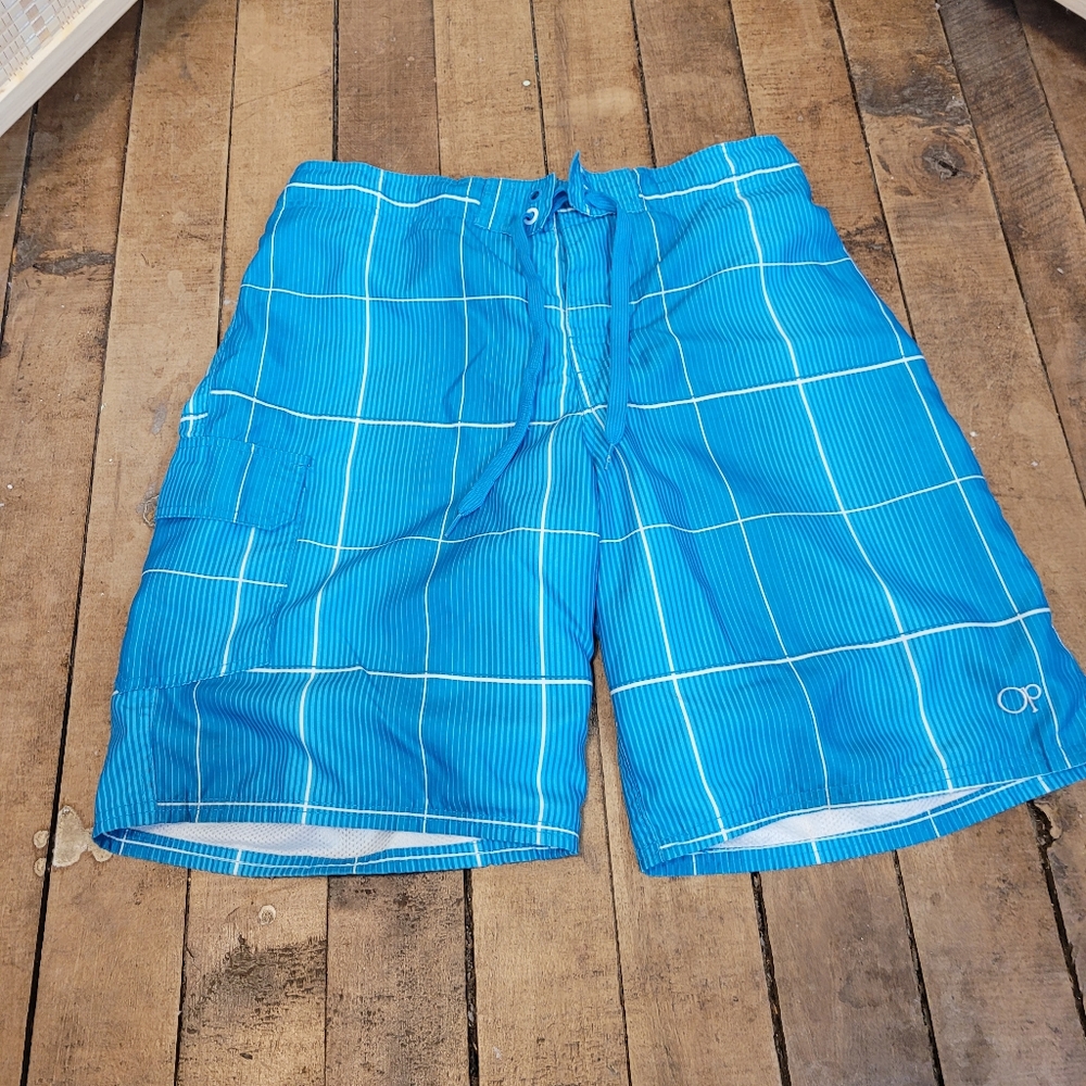 OP Men's Blue Swim Shorts